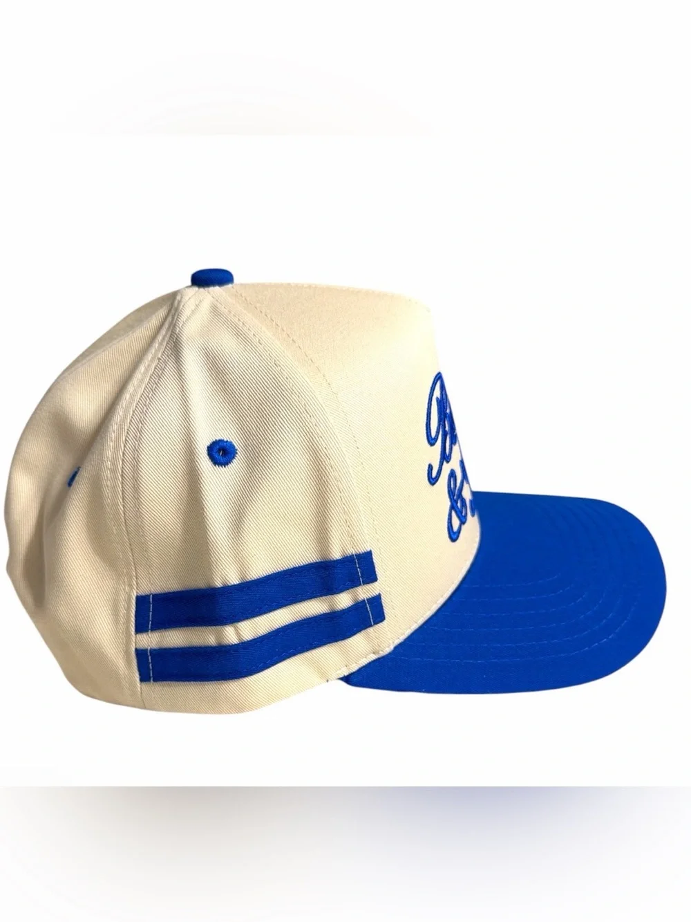 NWOT C.C. Booked & Busy Two-Tone Baseball Cap - Cream & Blue